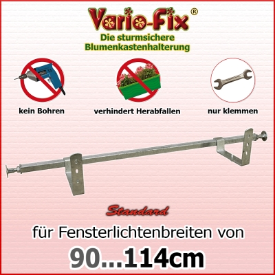 Blumenkastenhalter Standard / 1 Paar HB 12cm / FLB 90...114cm