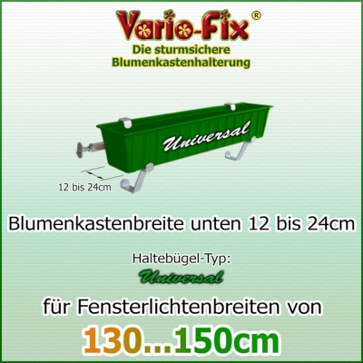 Blumenkastenhalter Universal / 1 Paar HB 12...24cm / FLB 150cm