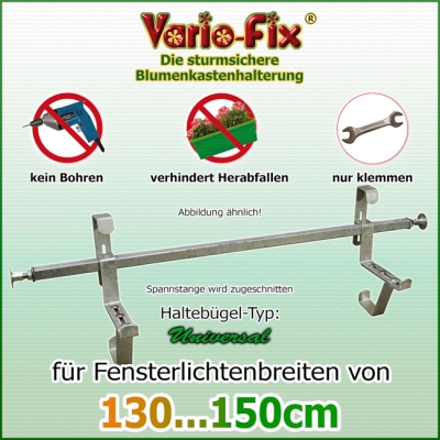 Blumenkastenhalter Universal / 1 Paar HB 12...24cm / FLB 150cm