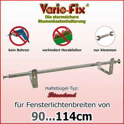 Blumenkastenhalter Standard / 1 Paar HB 15cm / FLB 90...114cm
