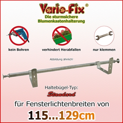 Blumenkastenhalter Standard / 1 Paar HB 15cm / FLB 115....129cm