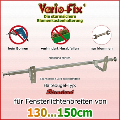 Blumenkastenhalter Standard / 1 Paar HB 12cm / FLB 150cm