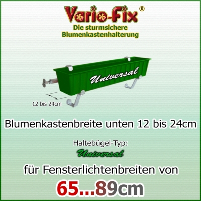 Blumenkastenhalter Universal / 1 Paar HB 12...24cm / FLB 65...89cm