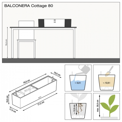 BALCONERA Cottage 80 wei