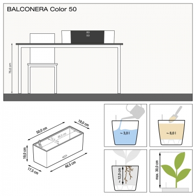 BALCONERA Color 50 korallrot