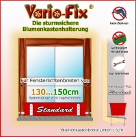 Blumenkastenhalter Standard / 1 Paar HB 15cm / FLB 150cm
