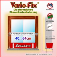 Blumenkastenhalter Standard / 1 Paar HB 15cm / FLB 40...64cm